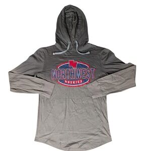PEL Athletic Northwest Huskies Long Sleeve‎ Hoodie Gray Ombre NCAA Men's L